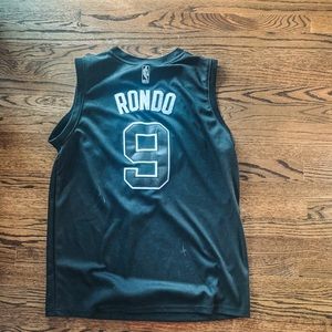 All Black Rajon Rondo Celtics Jersey